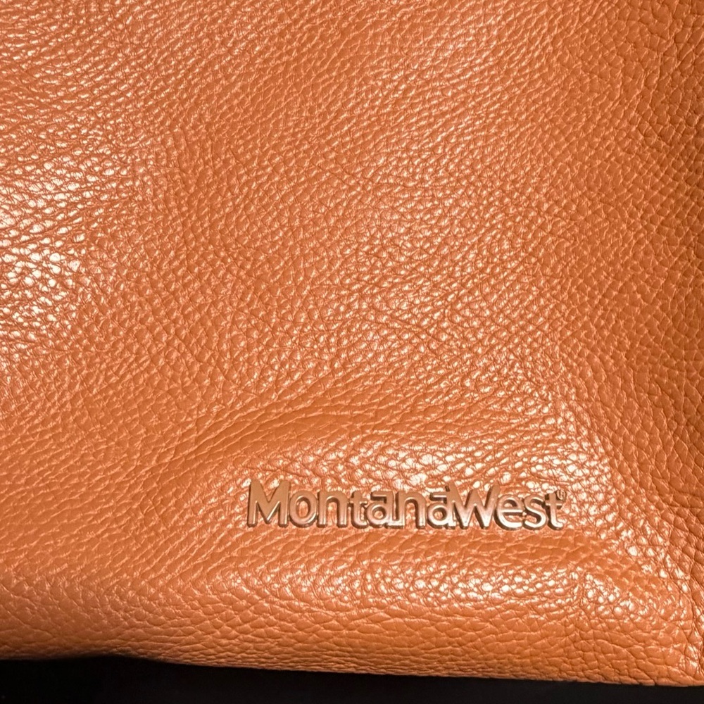 Montana West Large Tan Tote With Gold Tone Chain Straps and Studded Accents - Picture 6 of 15